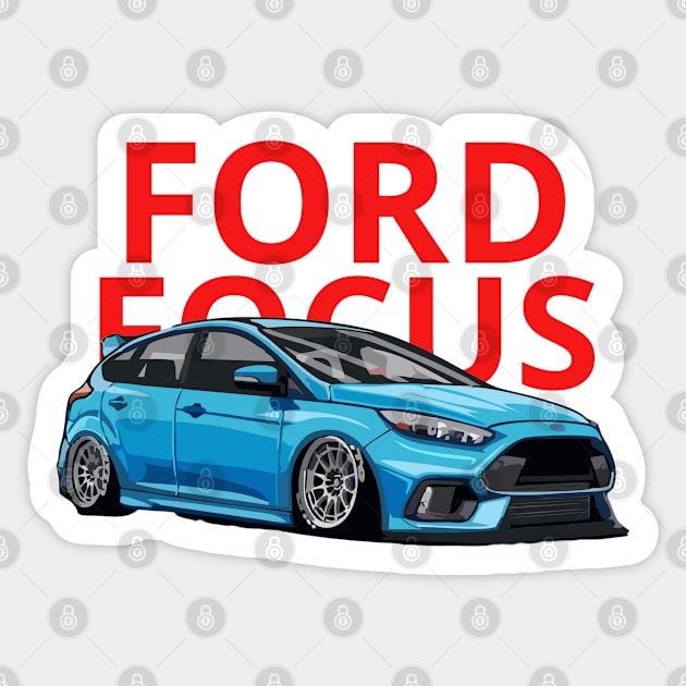 Ford Focus Sticker by artoriaa